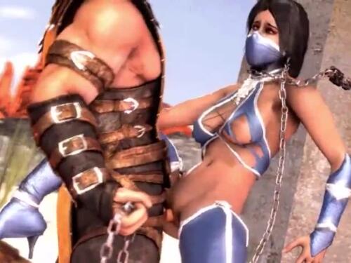 In Mortal Kombat 7, he becomes mortal and he wants to fuck again. Cum on the tits