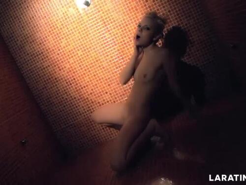 Lara Tinelli - Hot Petite Teen Fingers Herself In The Shower